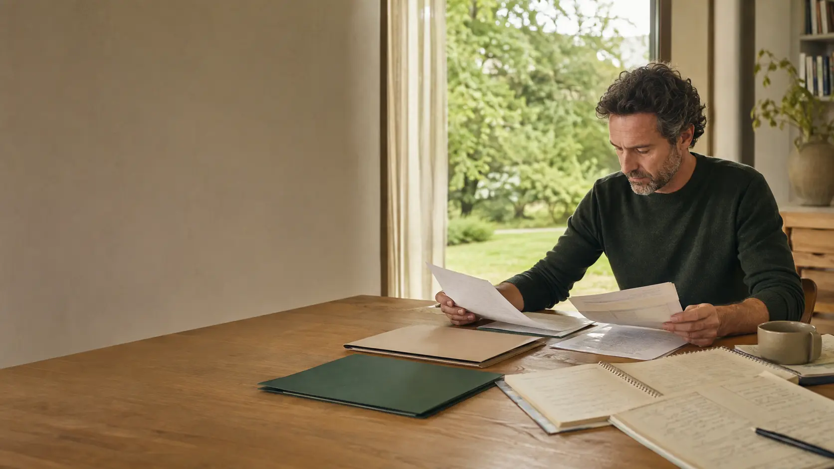 Épargnant vérifiant les frais et l’horizon de plusieurs contrats