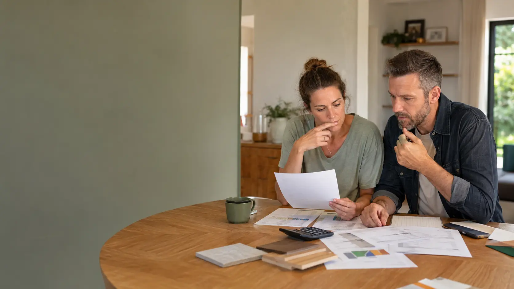 Foyer comparant le coût d’un crédit avec le budget complet du projet