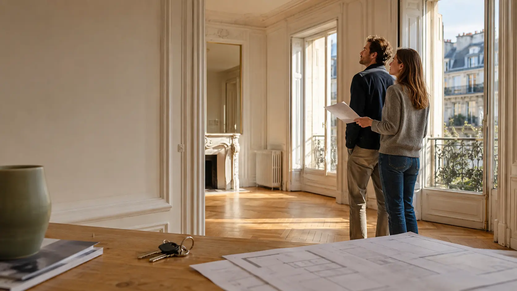 Visite réfléchie d’un appartement avant une décision immobilière